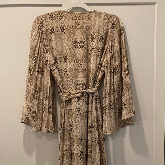 NWT! Snakeskin Wrap Dress - Picture 6 of 7